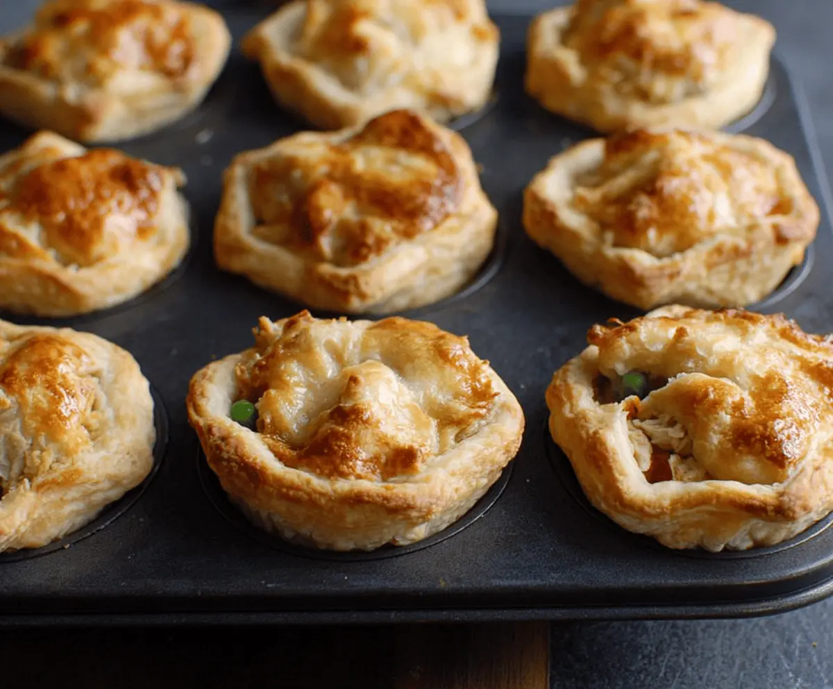 Easy Mini Muffin Tin Chicken Pot Pies