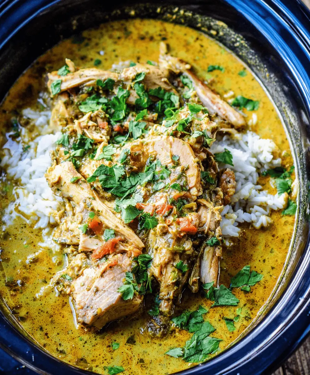 Easy Slow Cooker Coconut Curry Chicken Recipe