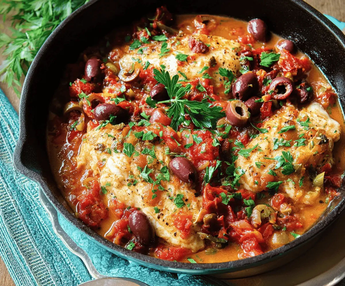 Savory Mediterranean Fish Puttanesca Recipe