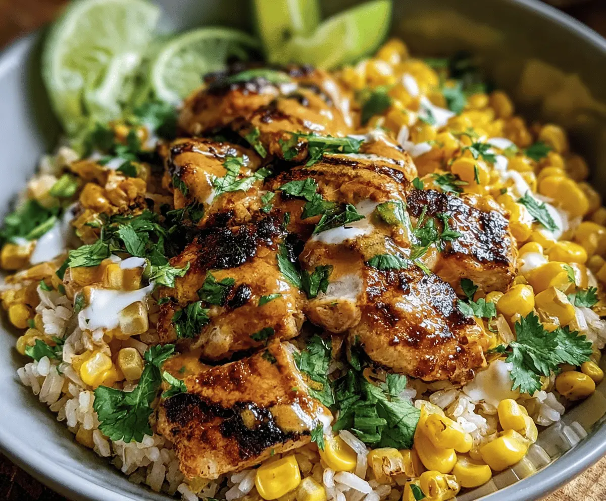 Easy Street Corn Chicken Rice Bowl Recipe