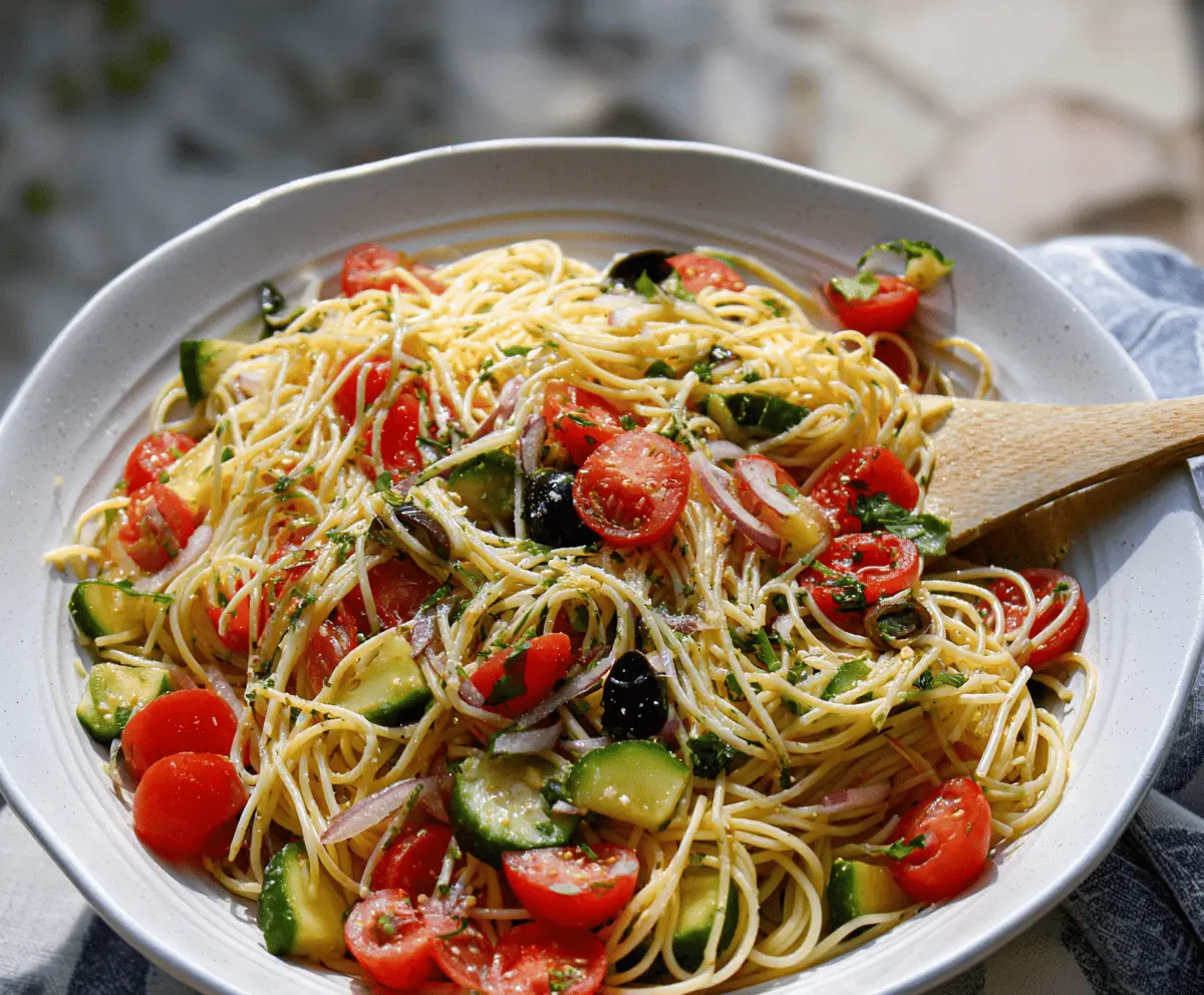 Easy California Spaghetti Salad Recipe for Summer