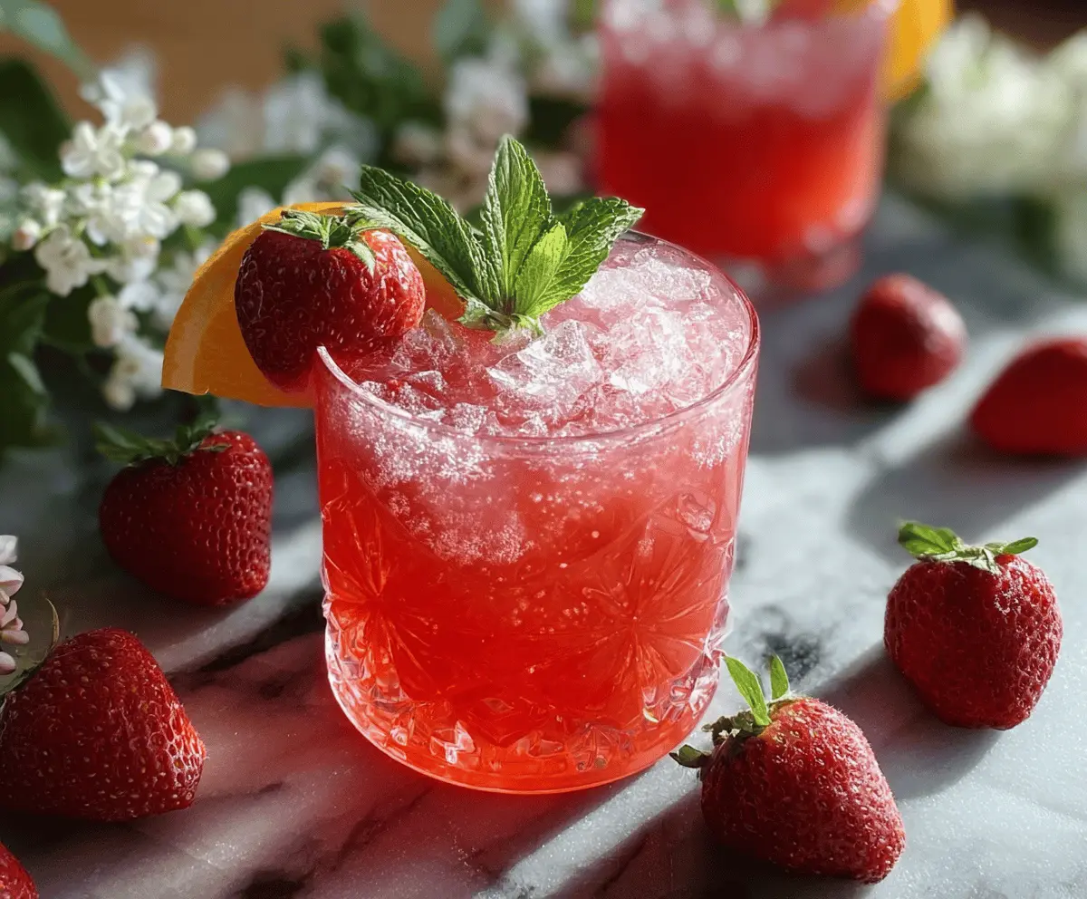 Refreshing Springtime Strawberry Mocktail Recipe