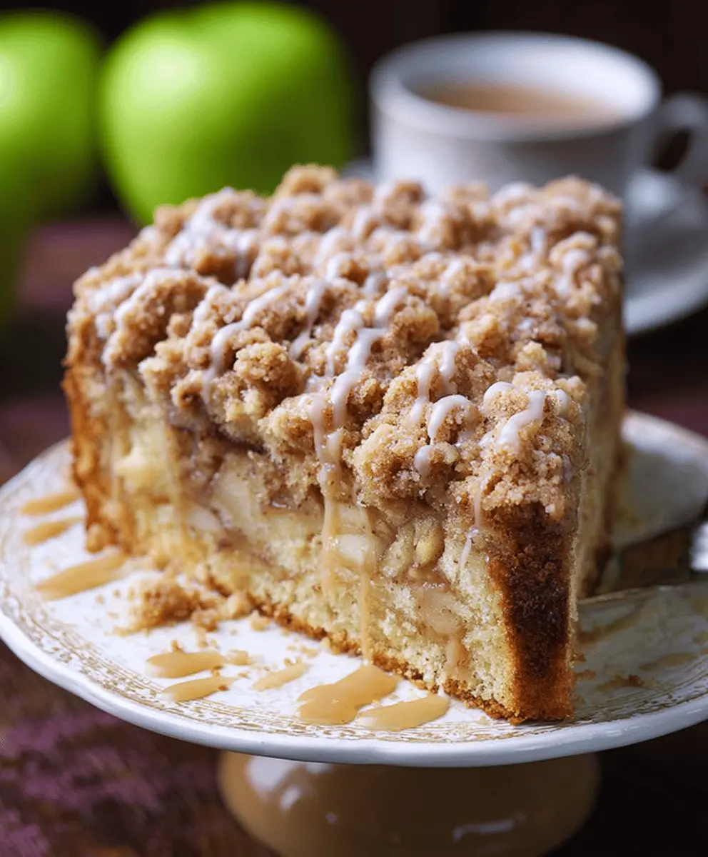 Easy Apple Crumble Coffee Cake Recipe