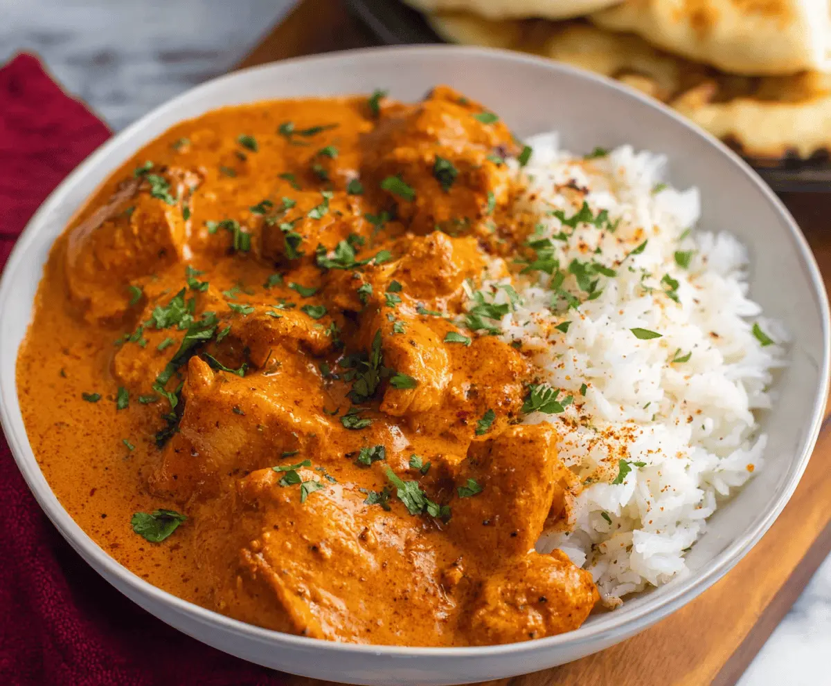Easy Slow Cooker Butter Chicken Recipe