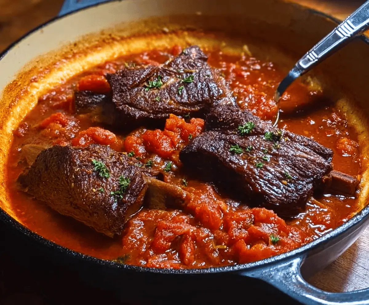 Sunday Gravy with Tender Beef Short Ribs