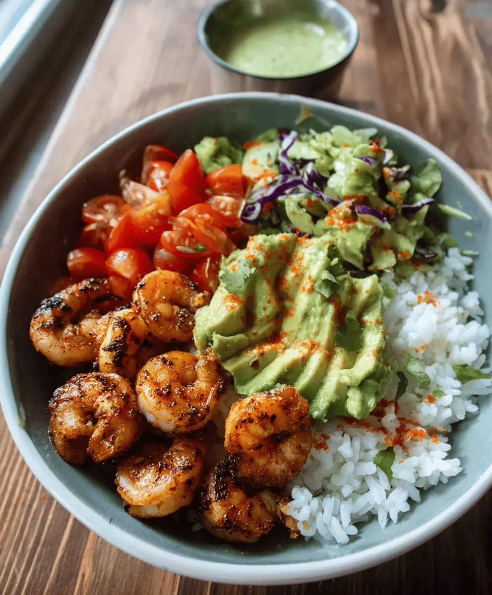 Easy Spicy Shrimp and Avocado Rice Bowl Recipe