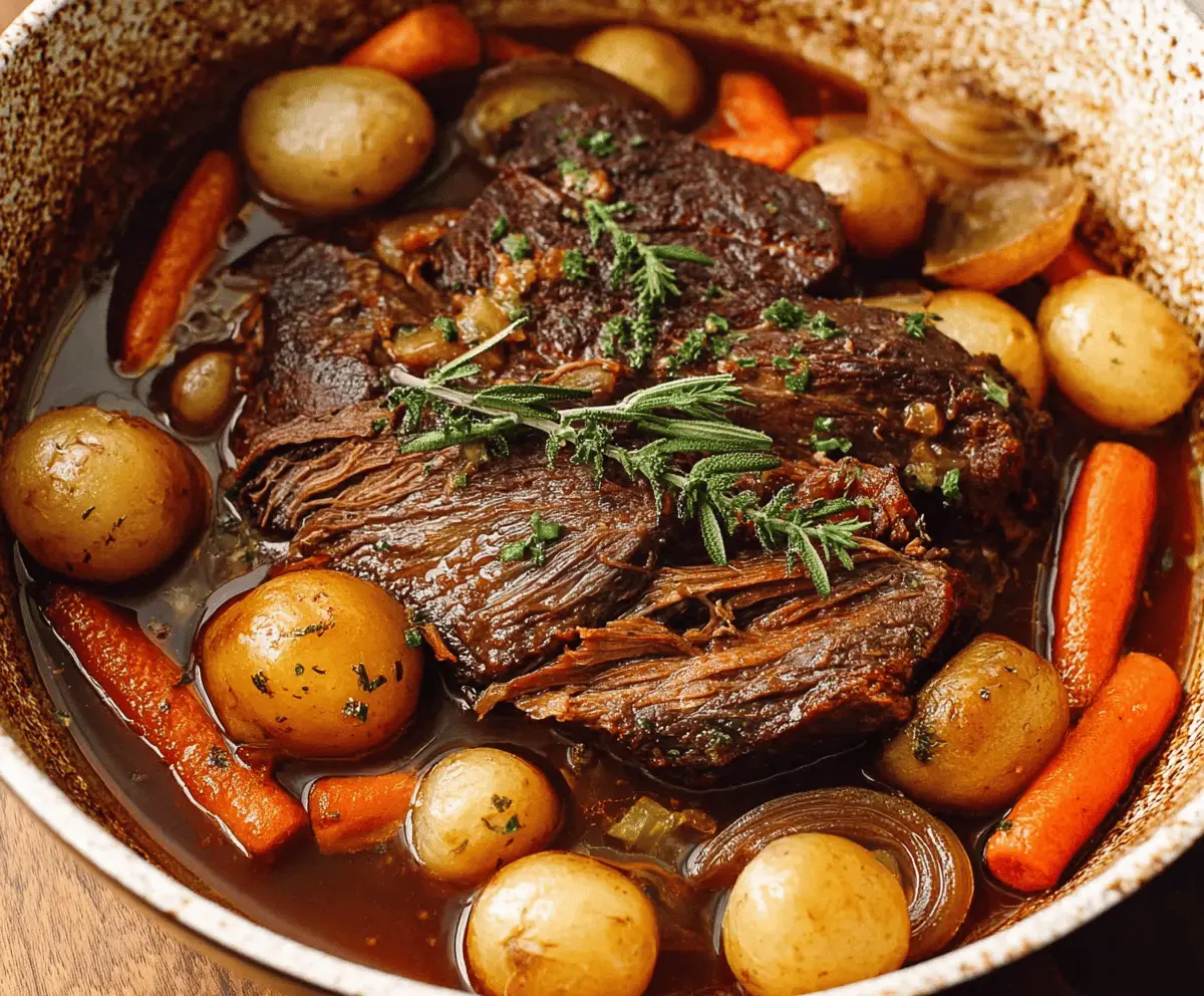 Savory Classic Pot Roast with Tender Beef