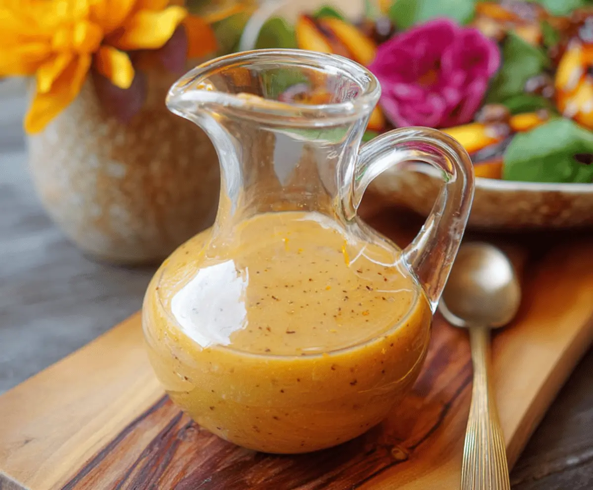 Peach Honey Dijon Balsamic Vinaigrette Recipe