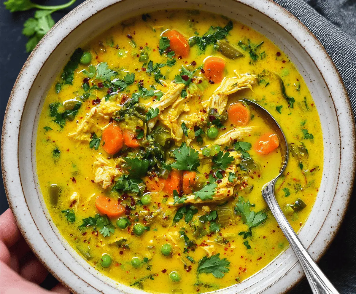 Anti Inflammatory Turmeric Chicken Soup