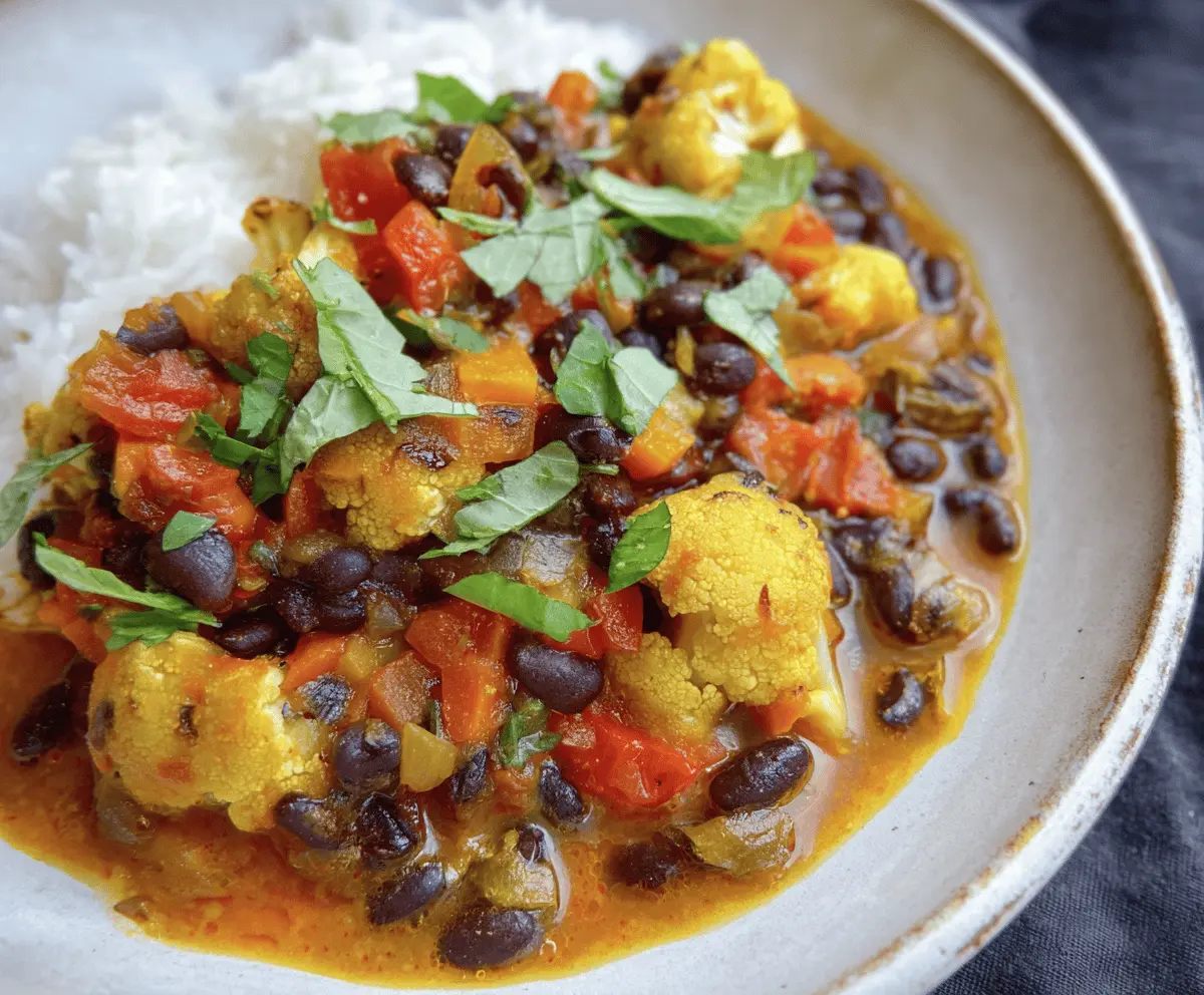 Black Bean Cauliflower Stew