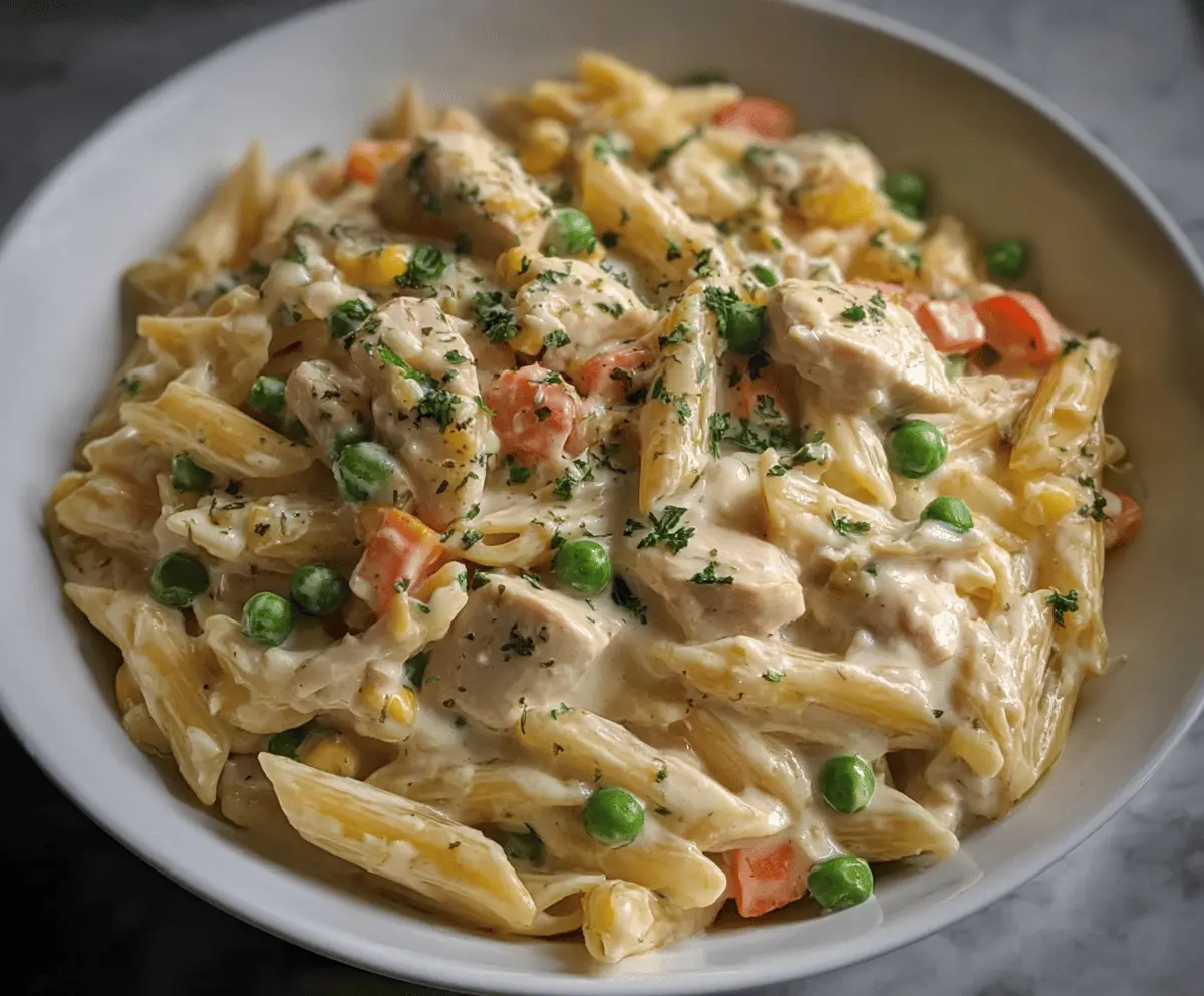 Classic Chicken Pot Pie Pasta