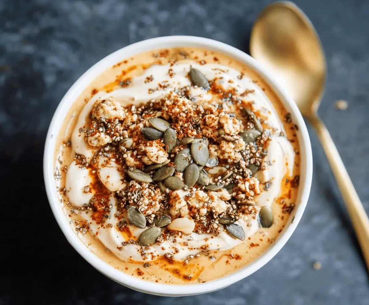 Creamy Pumpkin Pie Yogurt Bowl
