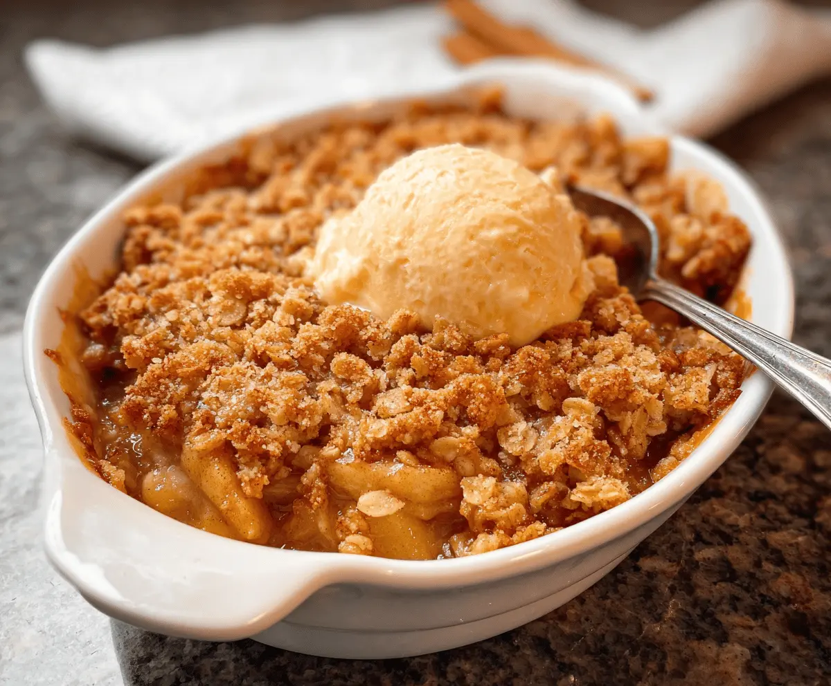 Easy Apple Crisp with Pie Filling