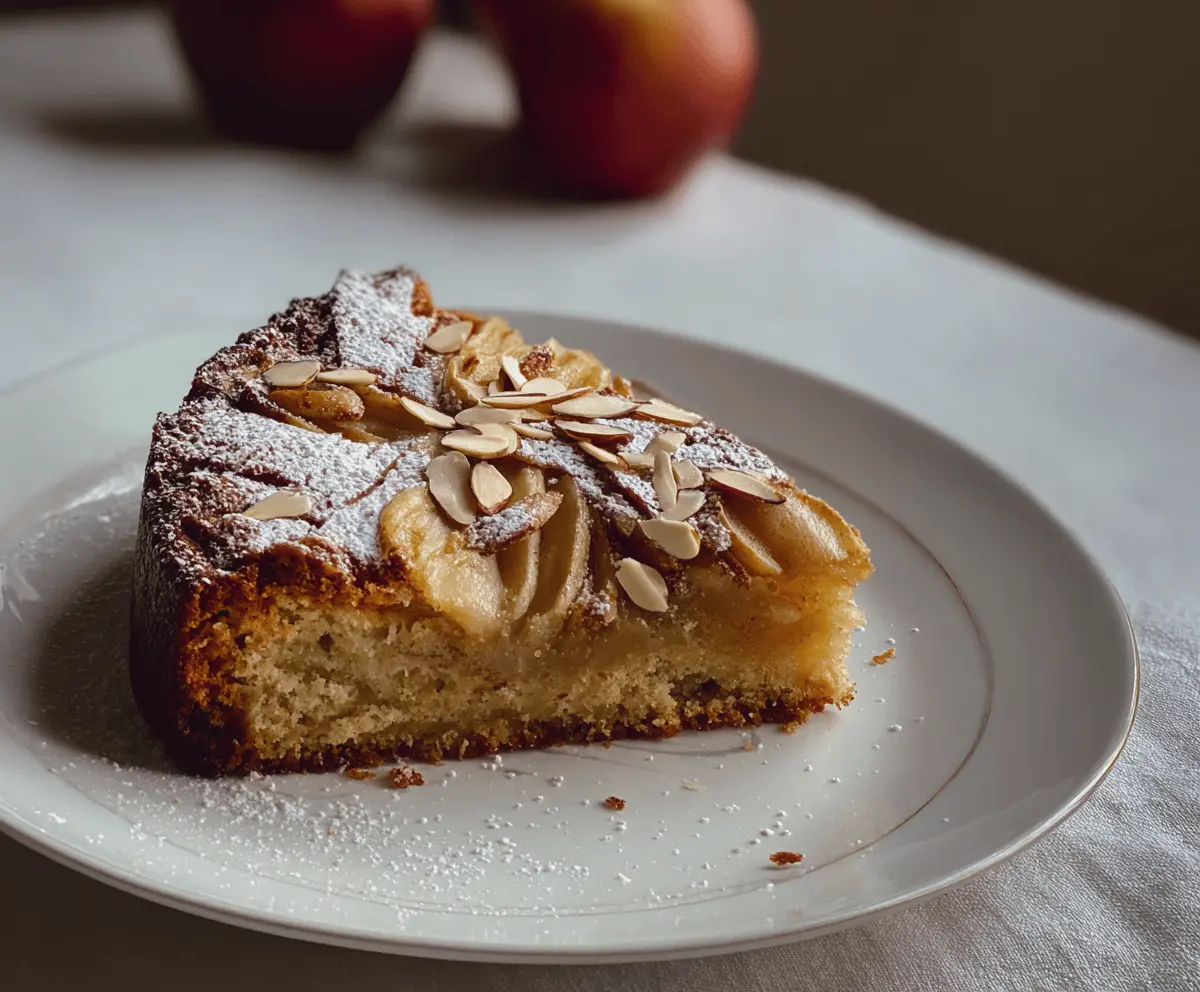 Flourless Apple, Almond & Cardamom Cake