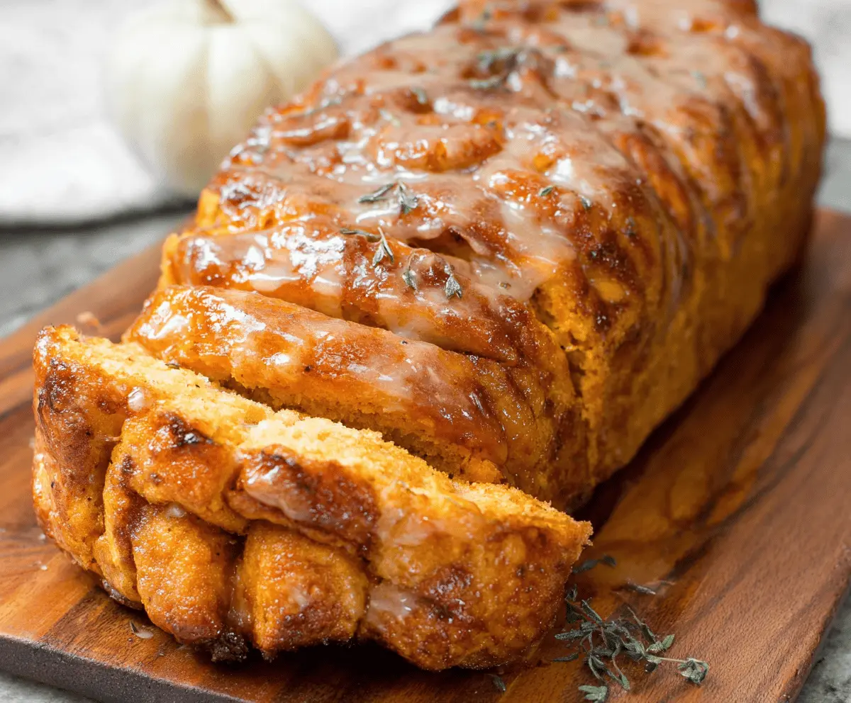 Pumpkin Pull-Apart Loaf
