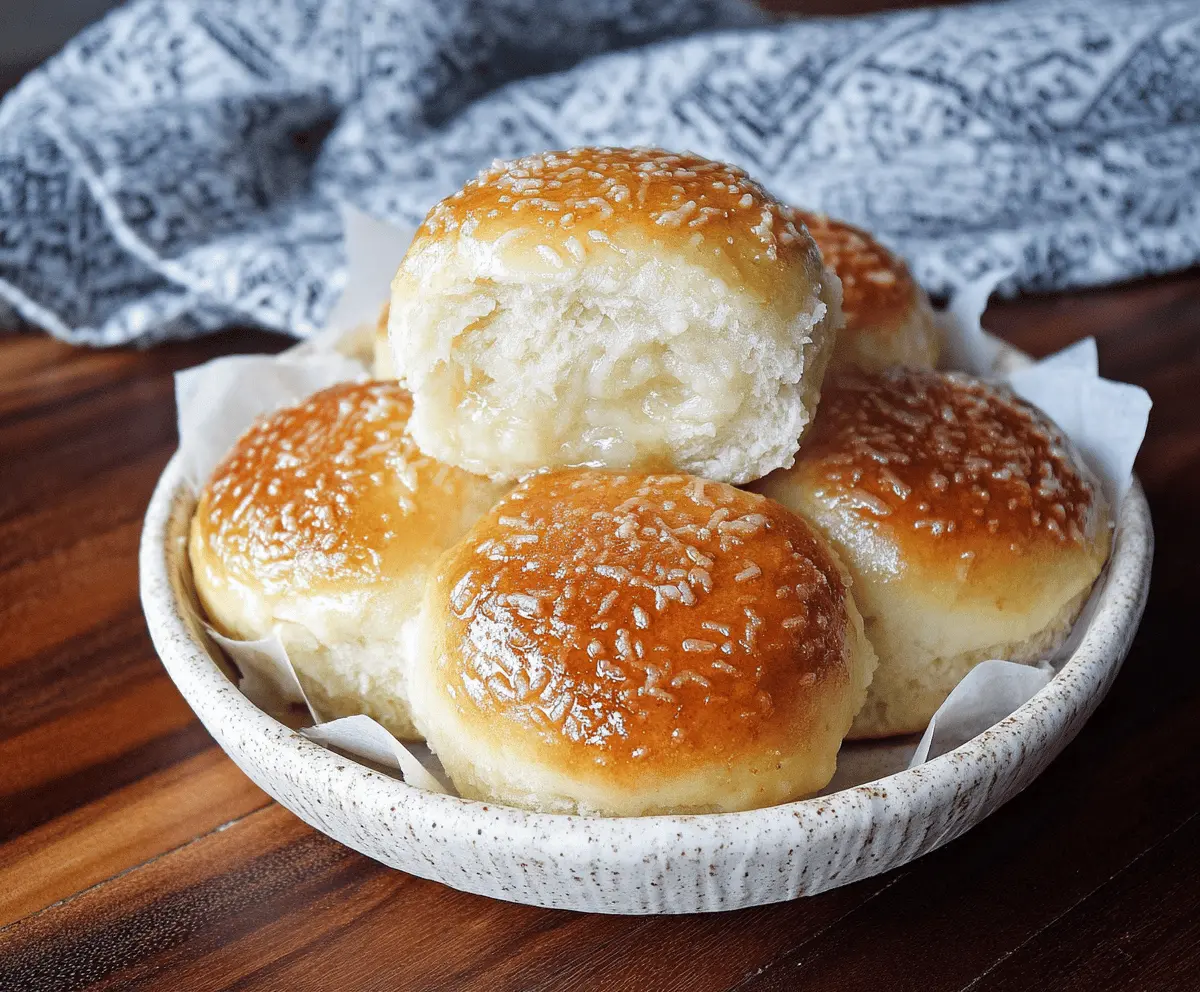 Samoan Coconut Buns Sweet Bread Rolls