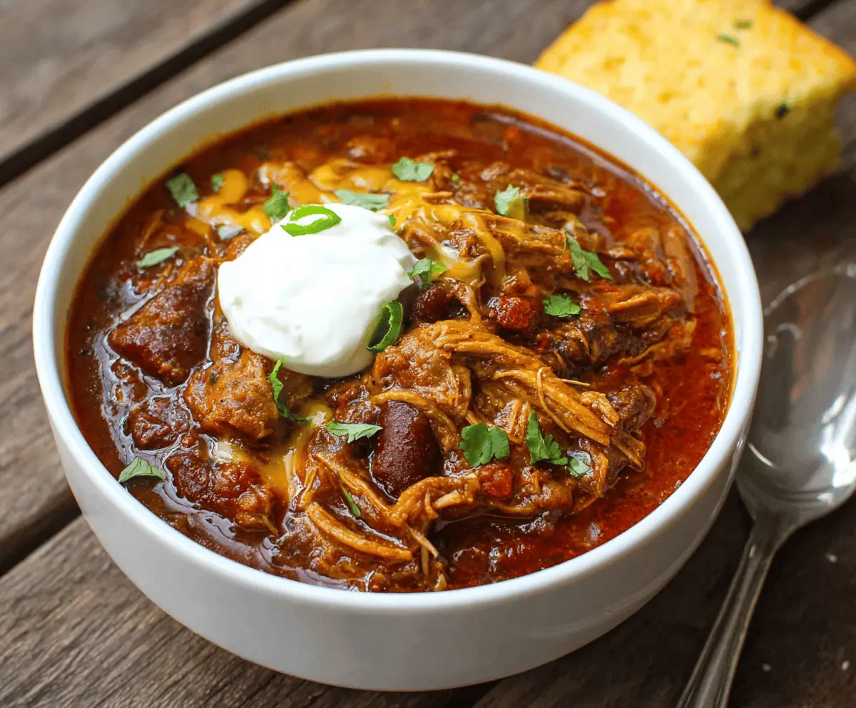 Seriously Good Pork Roast Chili