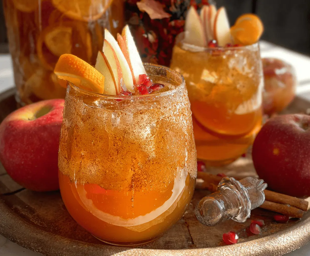 Sparkling Fall Harvest Punch