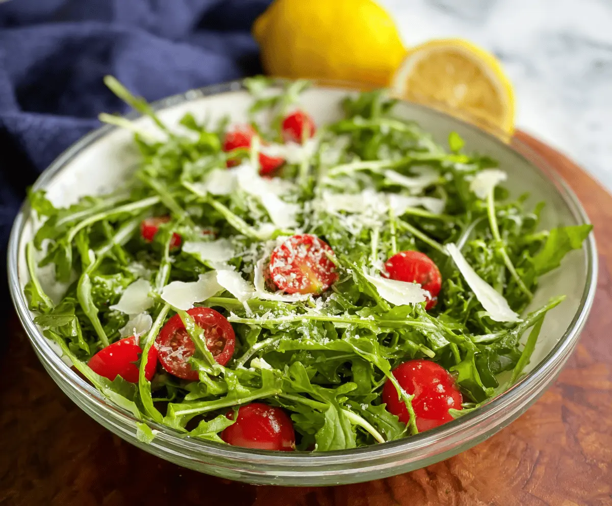 Arugula Salad with Lemon Vinaigrette