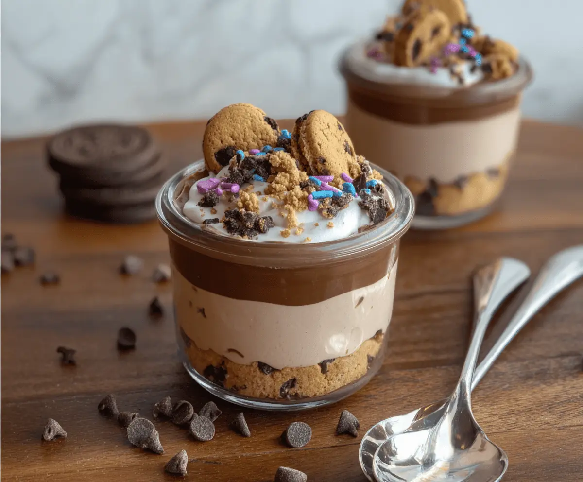 Monster Cookie Cottage Cheese Mousse