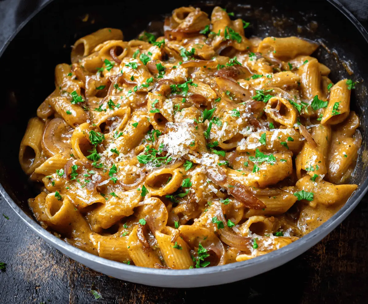 One Pot French Onion Pasta