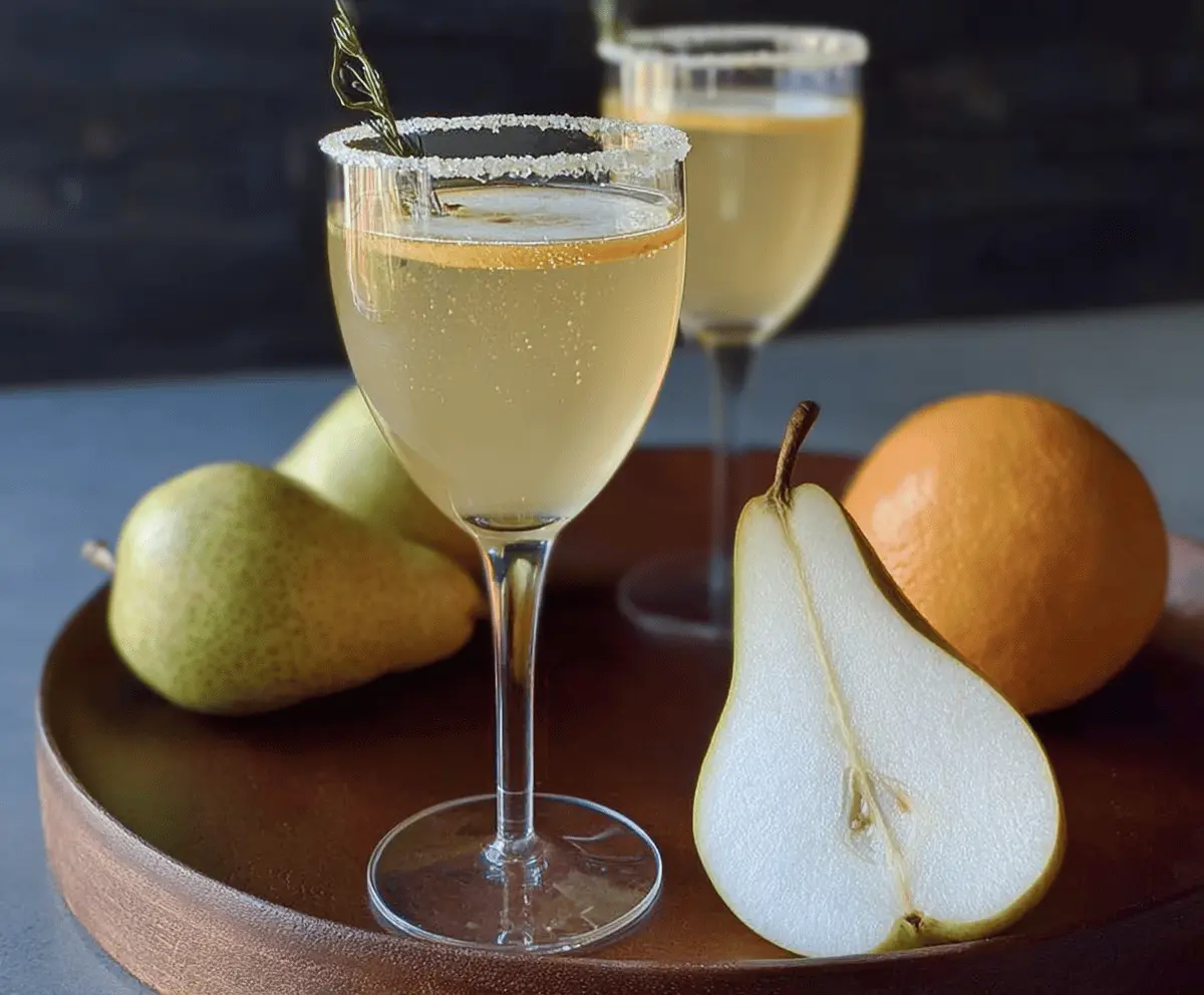 Pear Prosecco Cocktail