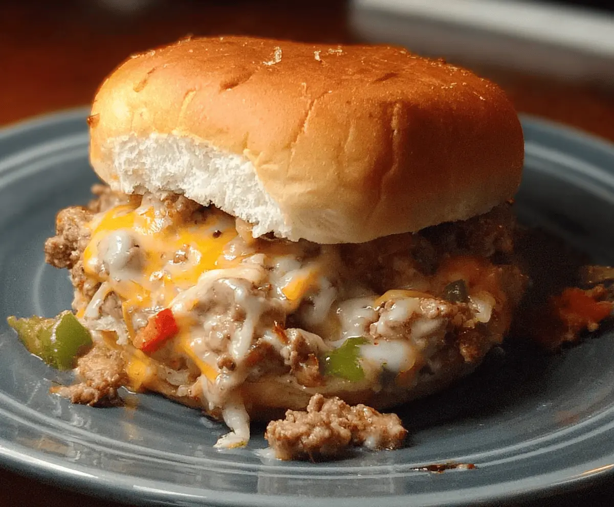 Philly Cheese Steak Sloppy Joes