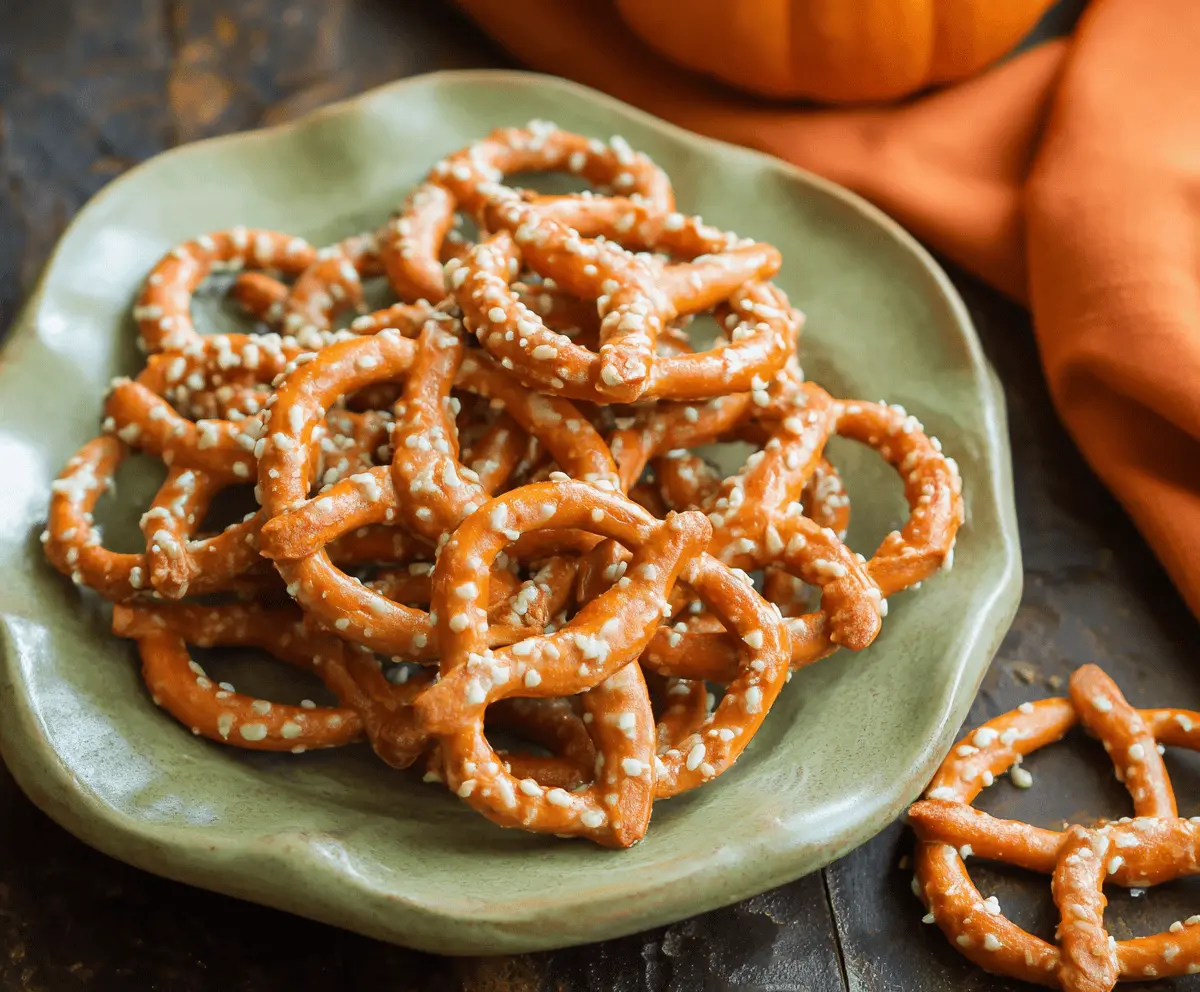 Pumpkin Spice Pretzels 