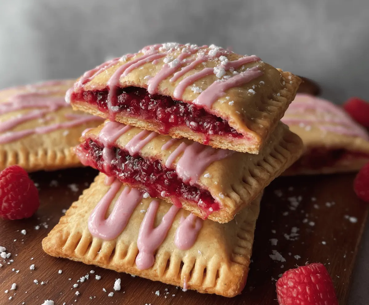 Raspberry Protein Pop Tarts