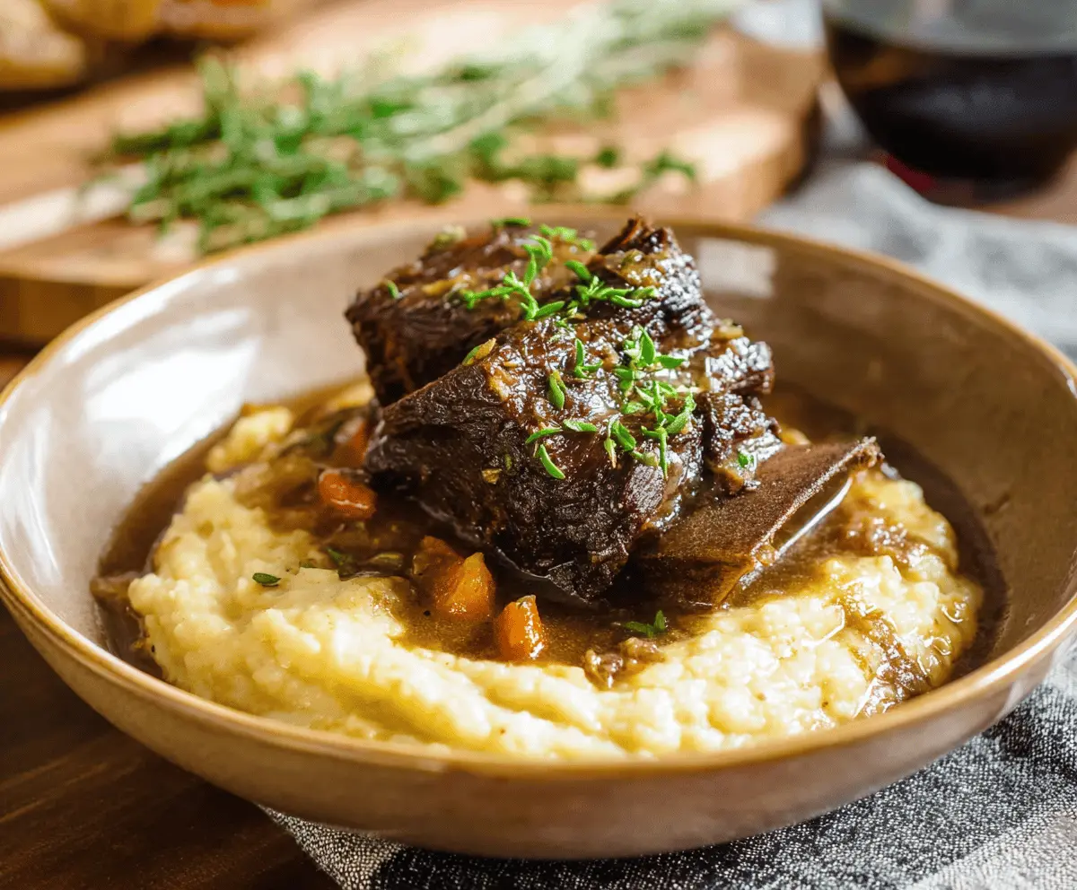 Red Wine Braised Short Ribs