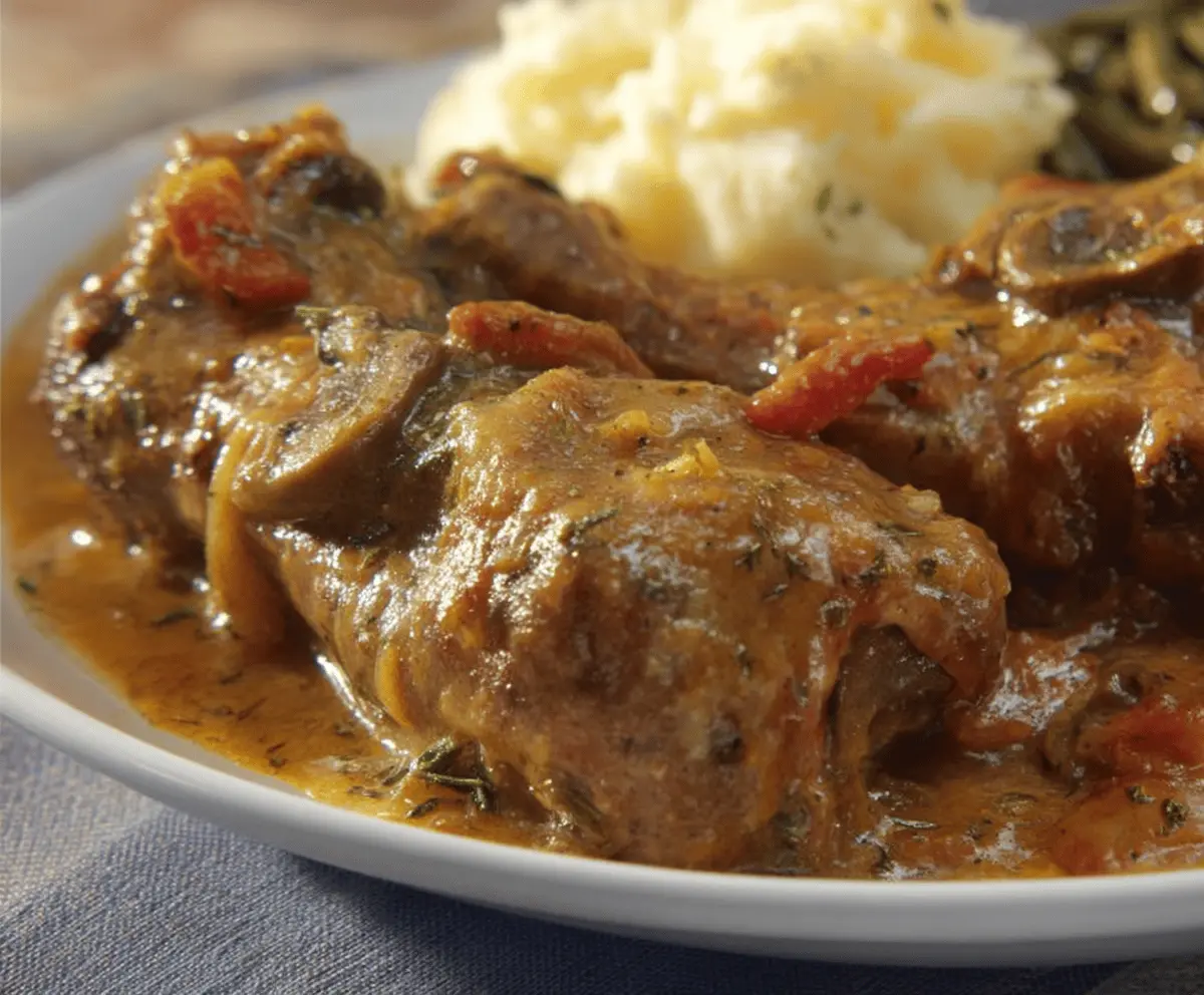 Smothered Turkey Wings, Legs, or Thighs