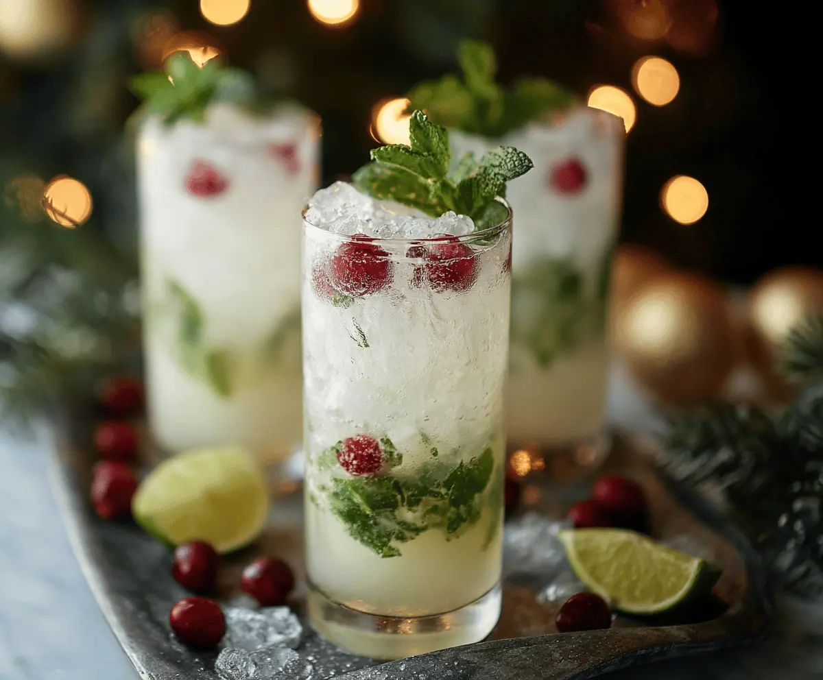 White Christmas Mojitos: Perfect Festive Cocktails
