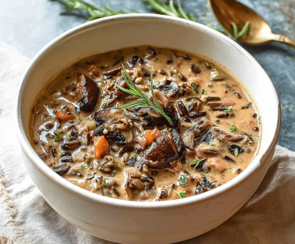 Wild Rice Mushroom Soup