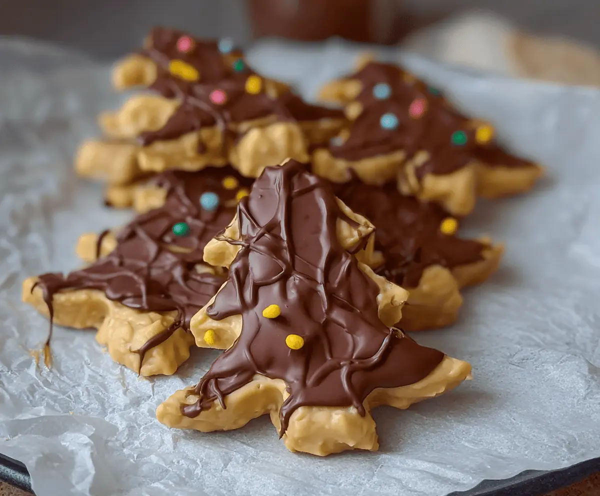 Christmas Tree Peanut Butter Treats