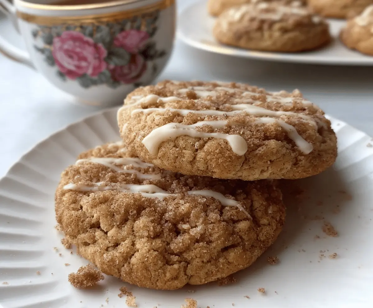 Delicious Gilmore Girls Coffee Cake Cookies fresh out of the oven, featuring a golden crust and sweet crumb topping.