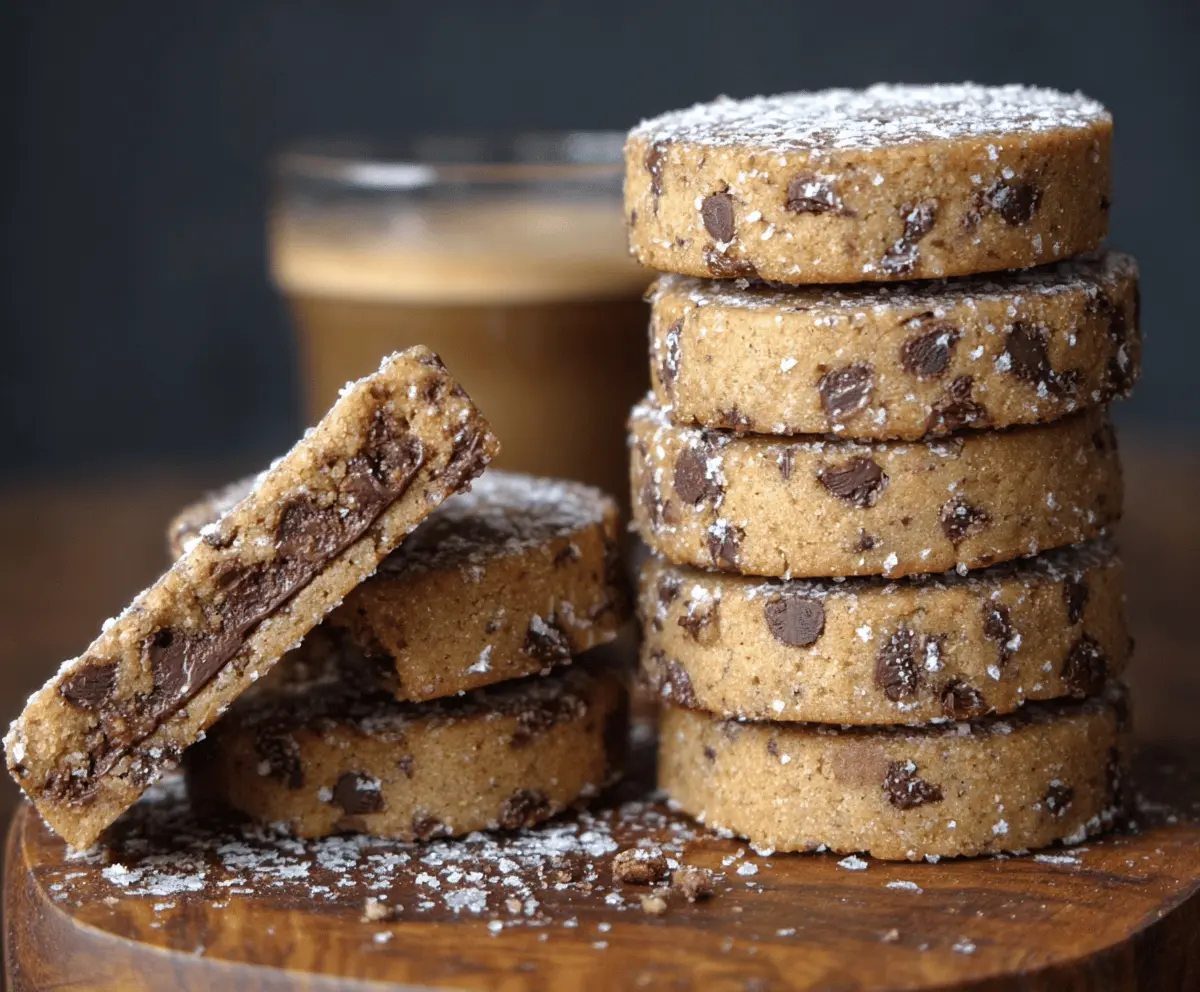 Espresso Chocolate Shortbread Cookies
