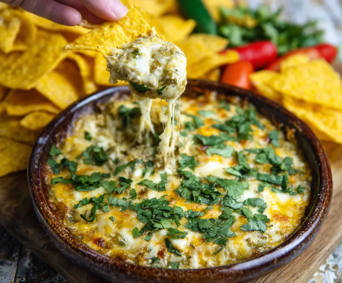 Cheesy Salsa Verde Dip
