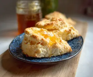 Delicious homemade lofty biscuits fresh out of the oven, perfect for breakfast or a snack