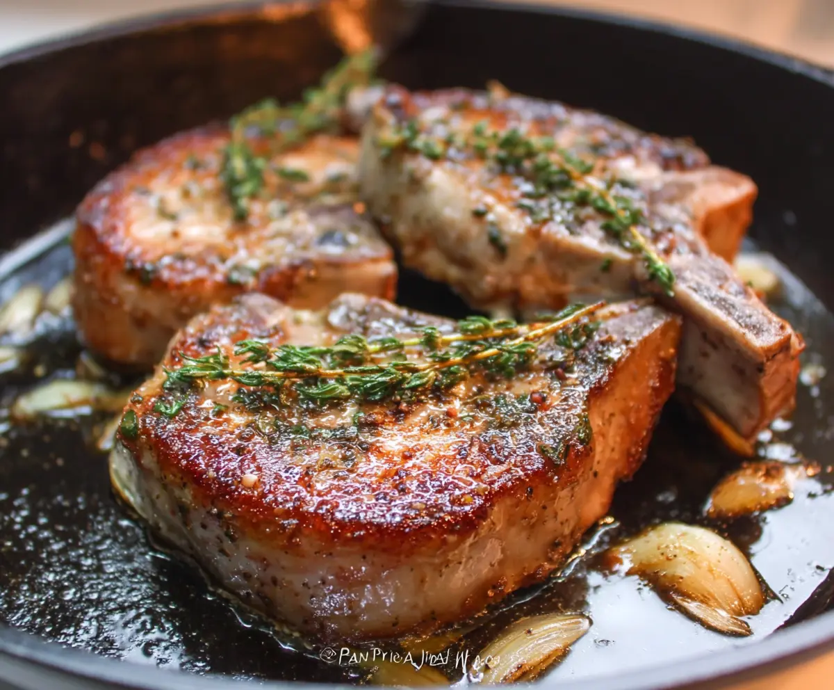 Pan Roasted Pork Chops