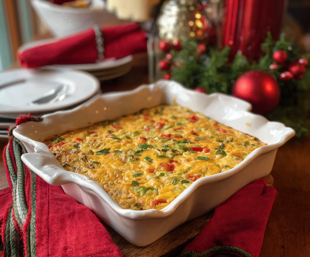 Red & Green Christmas Casserole