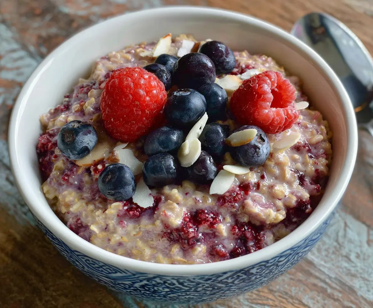 Slow Cooker Berry Oatmeal