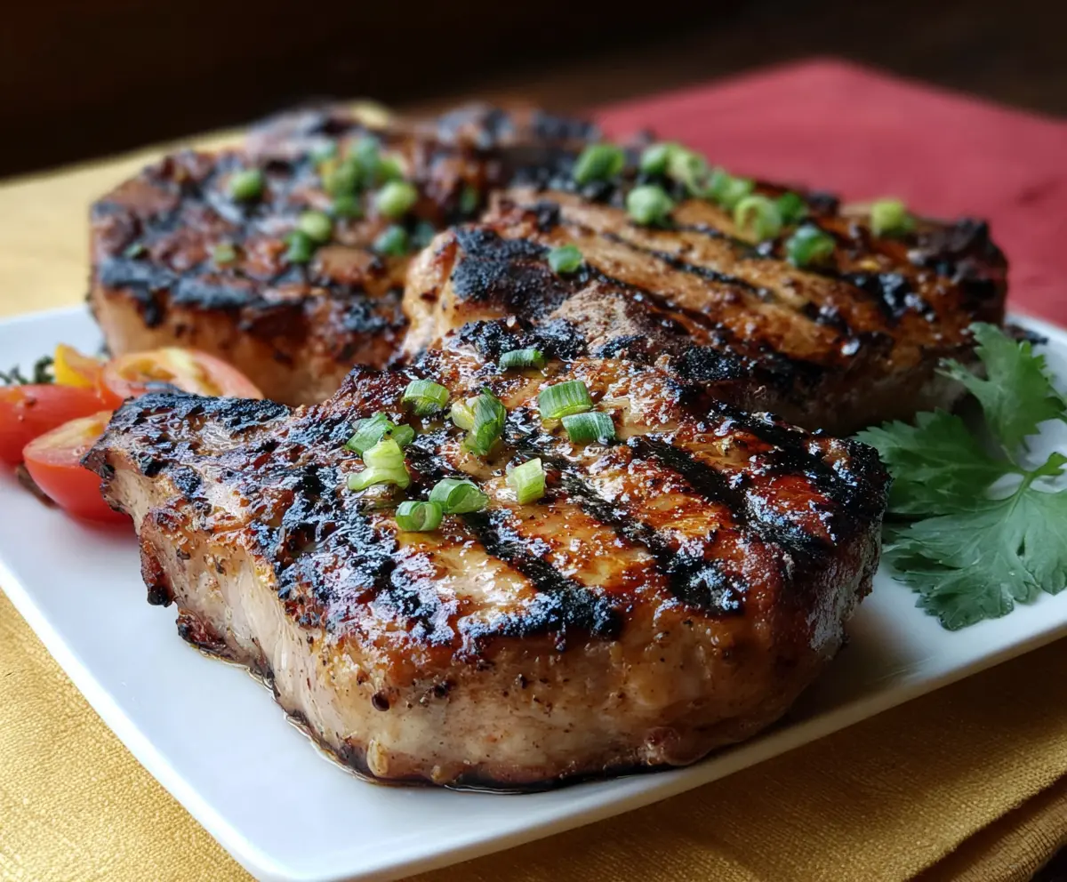 Succulent Grilled Hickory Pork Chops