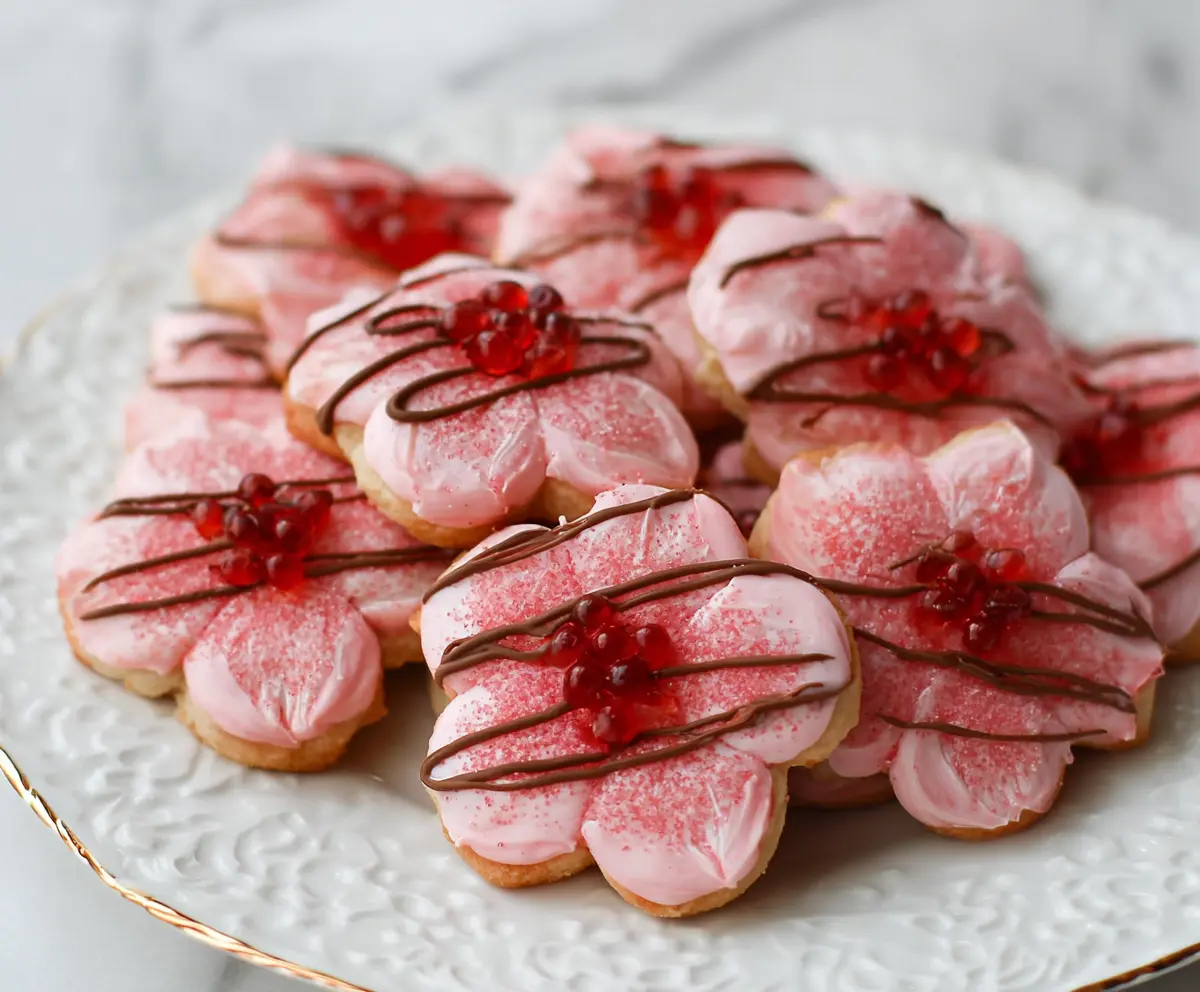 Sweet Cherry Blossom Cookies