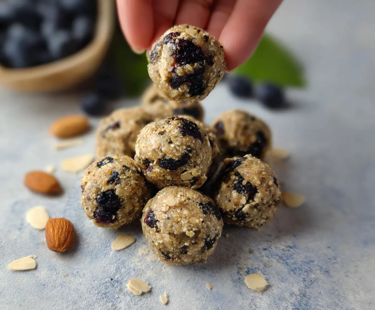 Blueberry Almond Energy bites