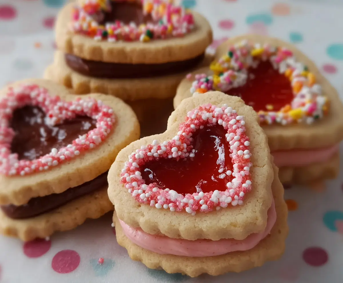 Easy Valentine Sandwich Cookies