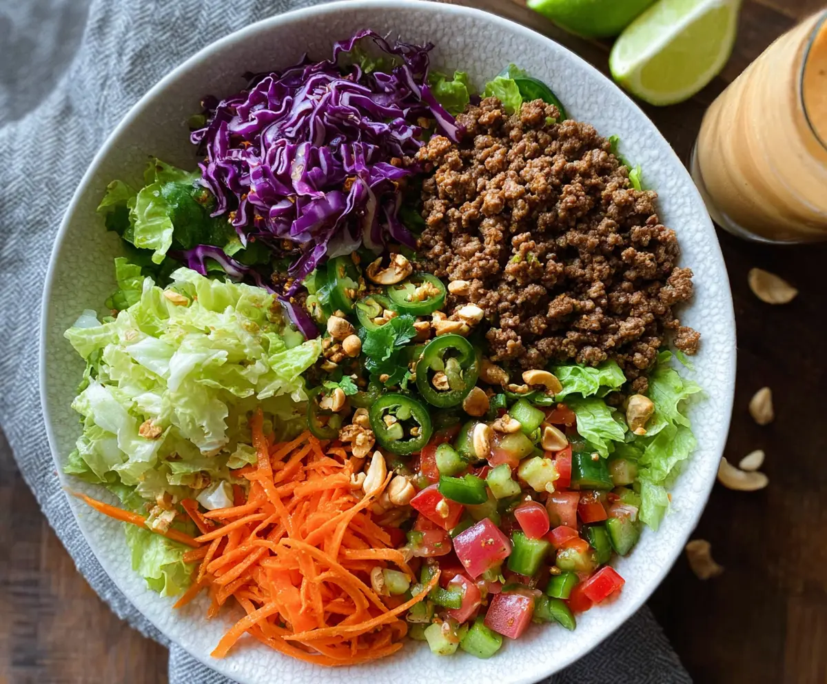 Thai Ground Beef Chopped Salad