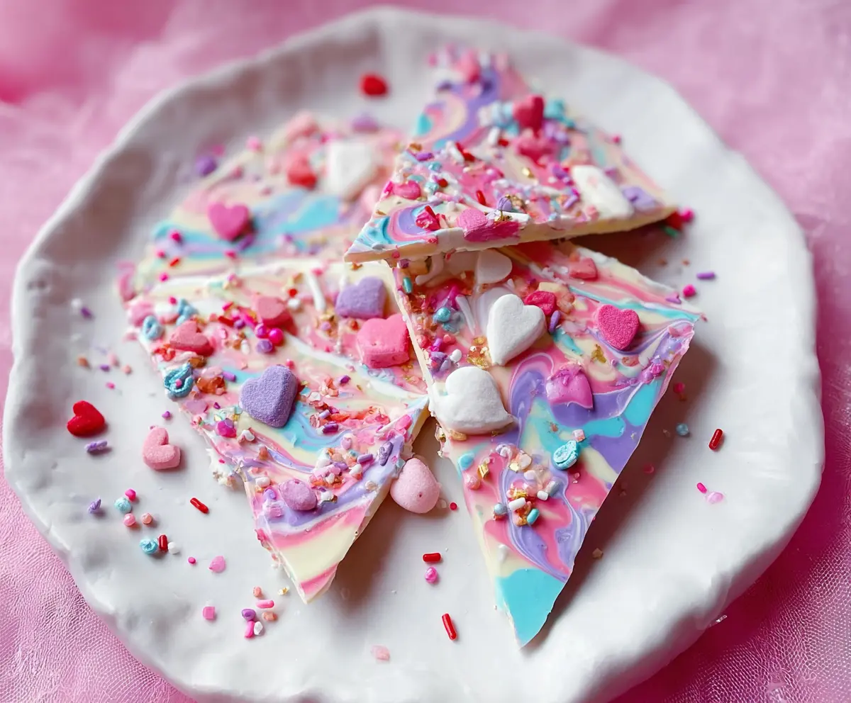 Valentine's Day Unicorn Bark