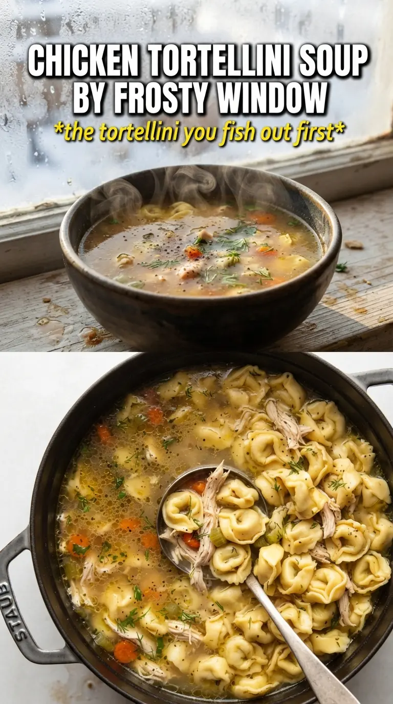 Chicken Tortellini Soup savory brothy