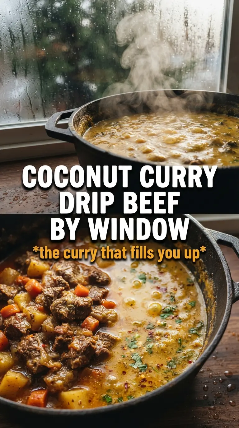 Coconut Red Curry Drip Beef tender coconut curry beef